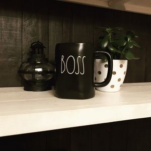 Rae Dunn Black Artisan Boss Mug
